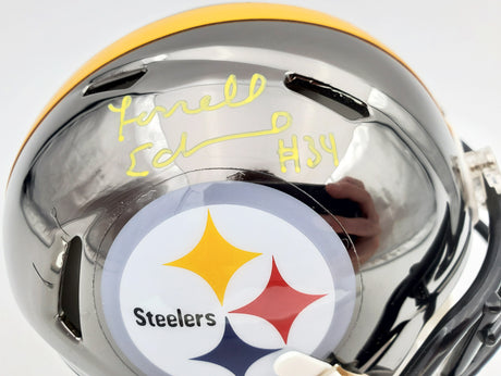 Terrell Edmunds Autographed Pittsburgh Steelers Black Chrome Speed Mini Helmet Beckett BAS Stock #147959