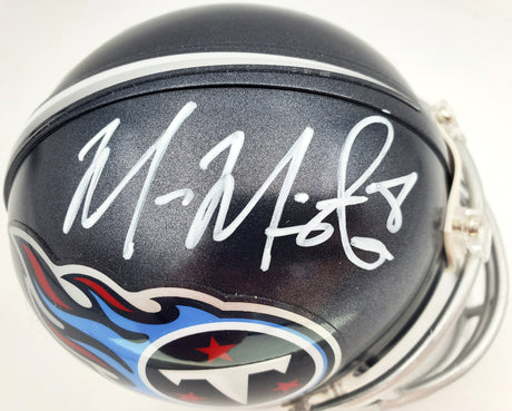 Marcus Mariota Autographed Tennessee Titans Mini Helmet Beckett BAS Stock #138234