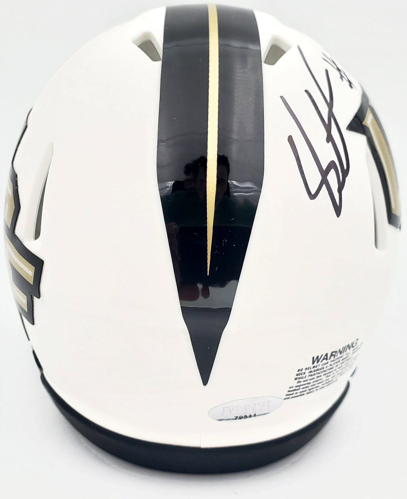 Shaquem & Shaquill Griffin Autographed UCF Golden Knights White Speed Mini Helmet MCS Holo Stock #134377