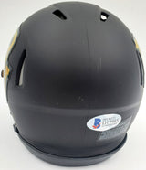 Josh Gordon Autographed Baylor Bears Matte Black Speed Mini Helmet Beckett BAS Stock #131615