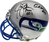 Seattle Seahawks Ring Of Honor Autographed Mini Helmet With 5 Signatures Including Steve Largent, Cortez Kennedy, Walter Jones, Jim Zorn & Curt Warner Beckett BAS & MCS Holo Stock #124681