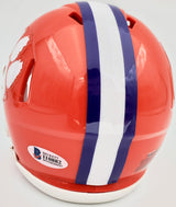 Deshaun Watson Autographed Clemson Tigers Orange Speed Mini Helmet Beckett BAS Stock #113704