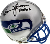 Warren Moon Autographed Seattle Seahawks Mini Helmet "HOF 06" MCS Holo Stock #112496
