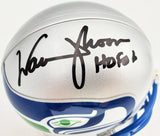 Warren Moon Autographed Seattle Seahawks Mini Helmet "HOF 06" MCS Holo Stock #112496