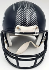 Russell Wilson Autographed Seattle Seahawks Mini Helmet In Silver RW Holo Stock #71469