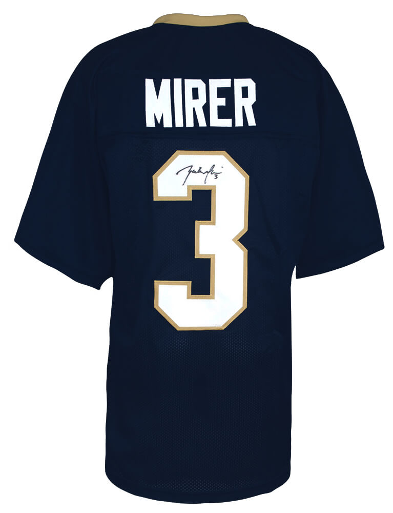 Rick Mirer Signed Navy Custom College Football Jersey