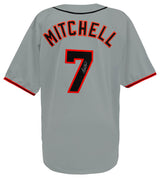 Kevin Mitchell Signed Gray Custom Baseball Jersey