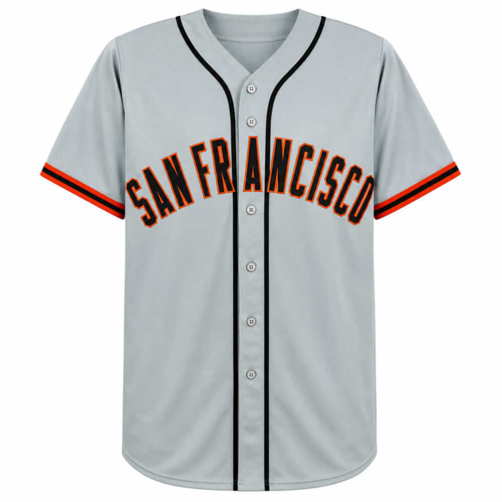 Kevin Mitchell Signed Grey Throwback Custom Baseball Jersey
