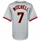 Kevin Mitchell Signed Grey Custom Baseball Jersey w/89 NL MVP