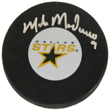 Mike Modano Signed Dallas Stars Logo Hockey Puck