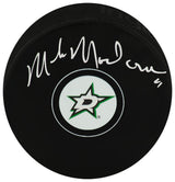 Mike Modano Signed Dallas Stars Logo Hockey Puck