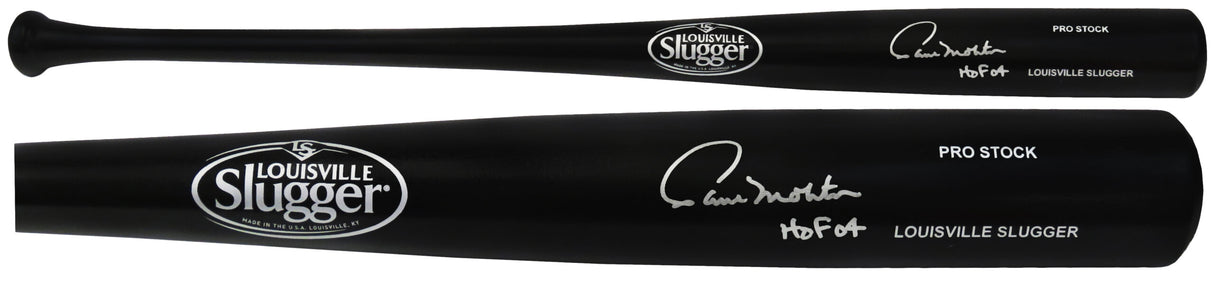 Paul Molitor Signed Louisville Slugger Pro Stock Black Baseball Bat w/HOF'04