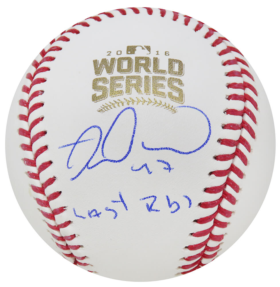 Miguel Montero Signed Rawlings Official 2016 World Series Baseball w/Last RBI