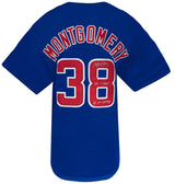 Mike Montgomery Signed Blue Custom Baseball Jersey w/16 WS Champs, Gm 7 Save