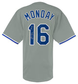 Rick Monday Signed Grey Custom Baseball Jersey w/81 WS Champs