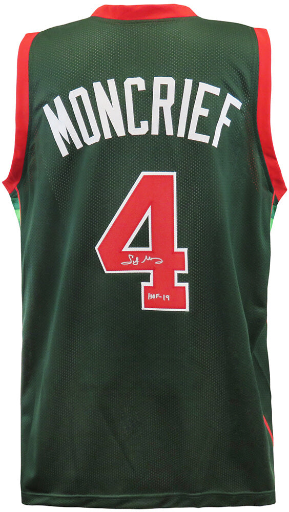Sidney Moncrief Signed Green Custom Basketball Jersey w/HOF'19