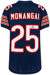 Kyle Monangai Signed Navy Custom Football Jersey - (JSA)
