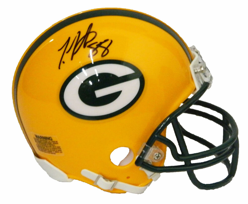 Ty Montgomery Signed Green Bay Packers Riddell Mini Helmet