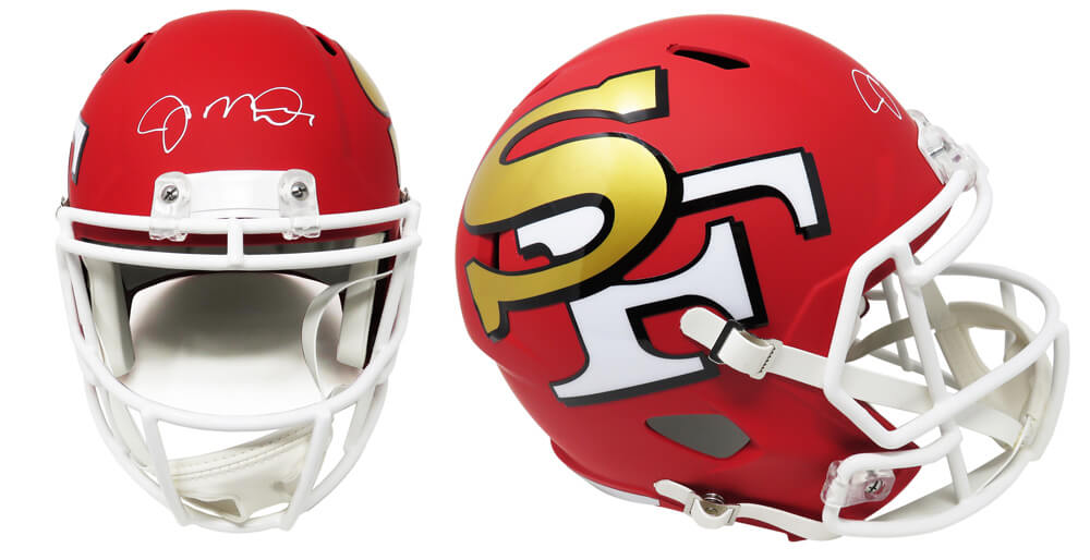 Joe Montana Signed San Francisco 49ers AMP Alternate Series Riddell Speed Full Size Replica Helmet