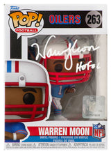 Warren Moon Signed Houston Oilers Warren Moon Funko Pop Doll #263 w/HOF'06