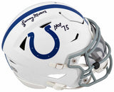 Lenny Moore Signed Colts Riddell Mid-Size (MIDI) SpeedFlex Helmet w/HOF'75
