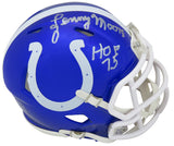 Lenny Moore Signed Colts Flash Riddell Speed Mini Helmet w/HOF'75