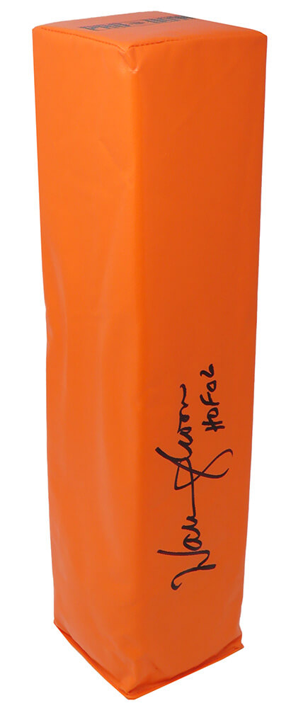 Warren Moon Signed Orange Endzone Football Pylon w/HOF'06