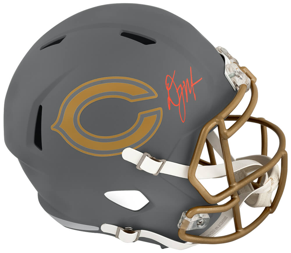 D.J. (DJ) Moore Signed Chicago Bears SLATE Riddell Full Size Speed Replica Helmet
