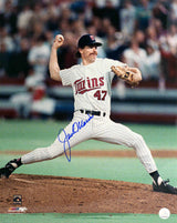 Jack Morris Signed Minnesota Twins Pitching Action 16x20 Photo