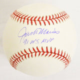 Jack Morris Signed Rawlings Official MLB Baseball w/91 WS MVP