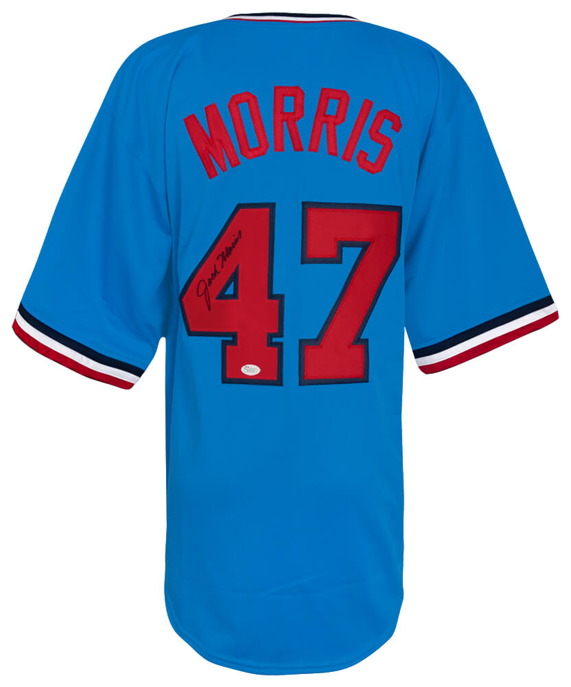 Jack Morris Signed Grey Custom Baseball Jersey - (JSA)