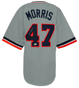 Jack Morris Signed Grey Custom Baseball Jersey - (JSA Holo)