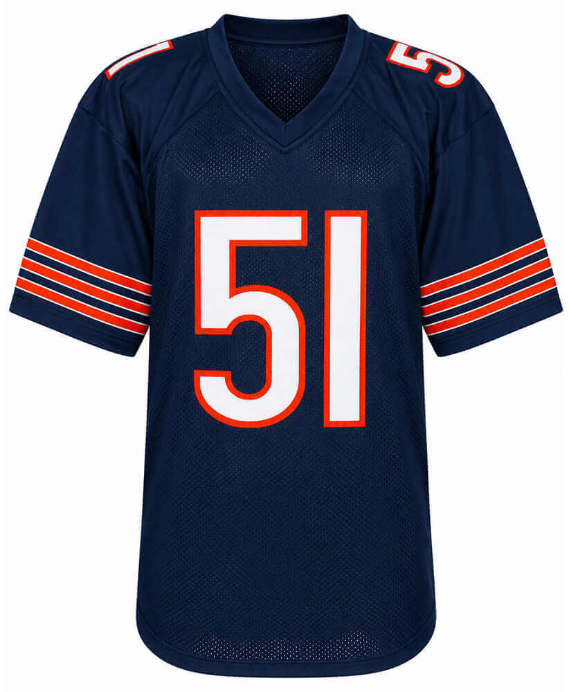 Jim Morrissey Signed Navy Custom Football Jersey w/SB XX - (Beckett)