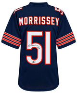 Jim Morrissey Signed Navy Custom Football Jersey w/SB XX - (Beckett)
