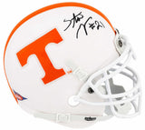 Stanley Morgan Signed Tennessee Volunteers Schutt Mini Helmet