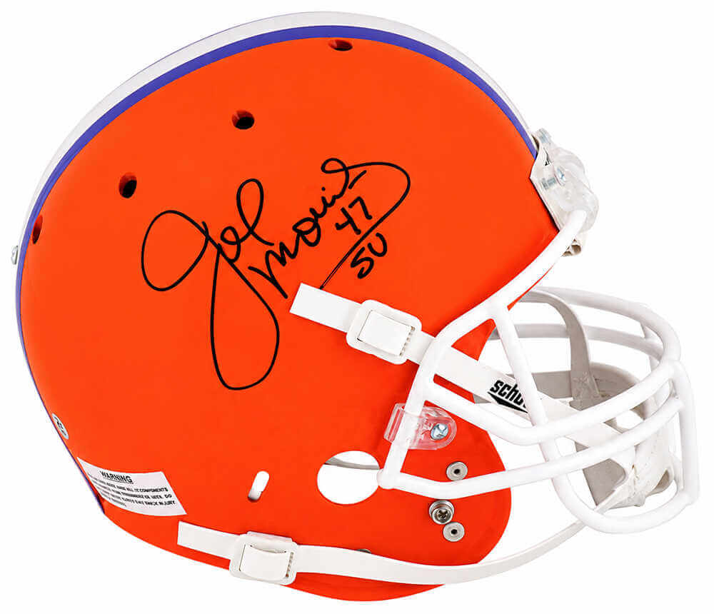 Joe Morris Signed Syracuse Schutt Full Size Replica Helmet