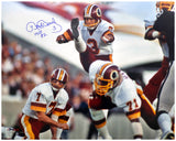 Mark Moseley Signed Washington Football Team Kicking Field Goal Action 16x20 Photo w/MVP'82