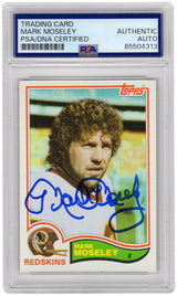 Mark Moseley Signed 1982 Topps Football Trading Card #516 - (PSA Encapsulated)