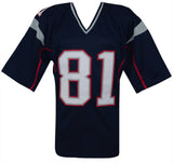 Randy Moss Signed Navy Custom Football Jersey