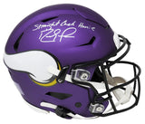 Randy Moss Signed Minnesota Vikings SpeedFlex Riddell Speed Authentic Helmet w/Straight Cash Homie