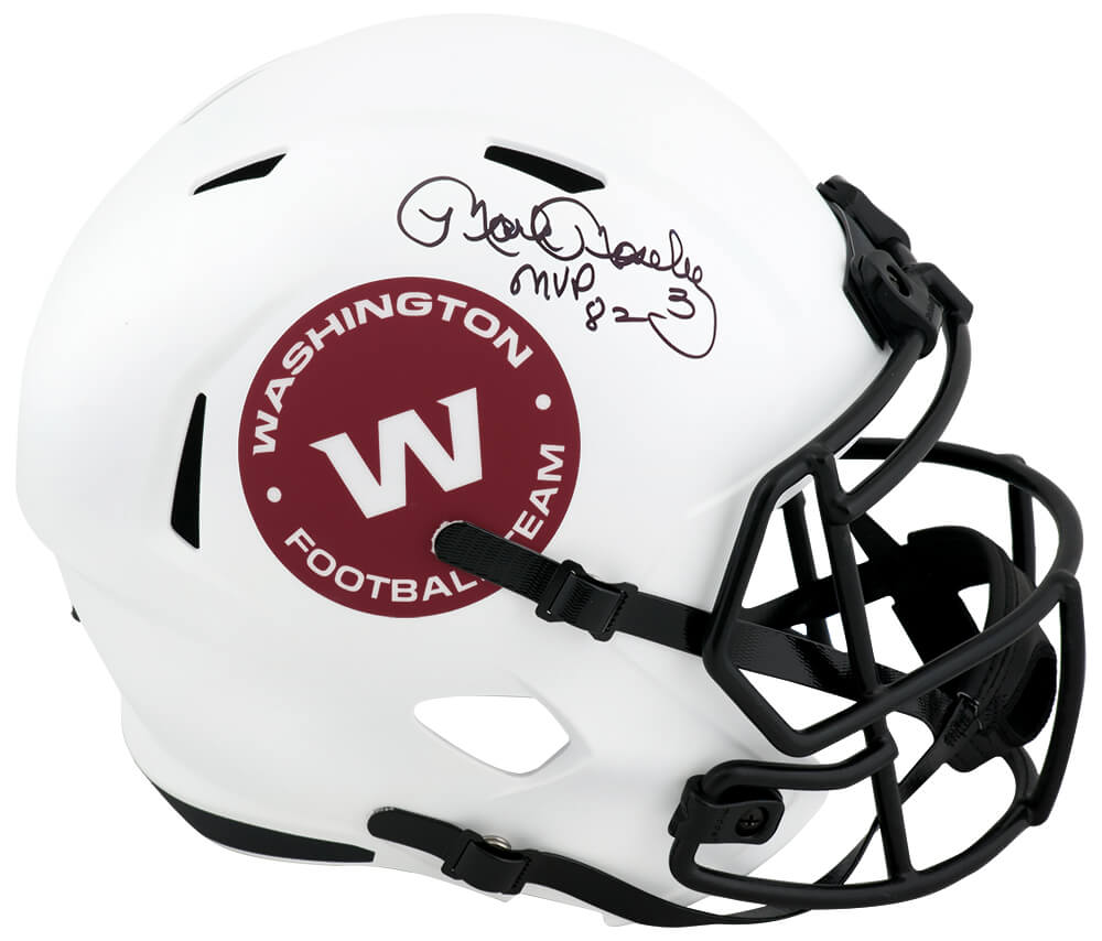 Mark Moseley Signed Washington Football Team Lunar Eclipse Riddell Full Size Speed Replica Helmet w/MVP'82