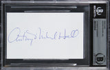Anthony Michael Hall The Breakfast Club Authentic Signed 3x5 Index Card BAS Slab