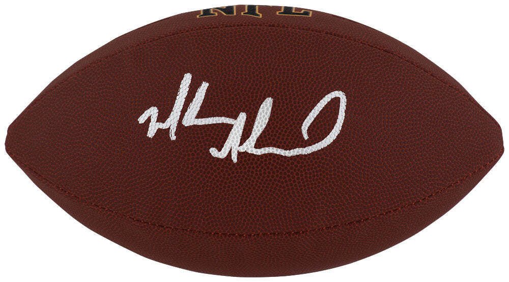 Muhsin Muhammad Signed Wilson Super Grip Full Size NFL Football