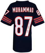 Muhsin Muhammad Signed Navy Custom Football Jersey