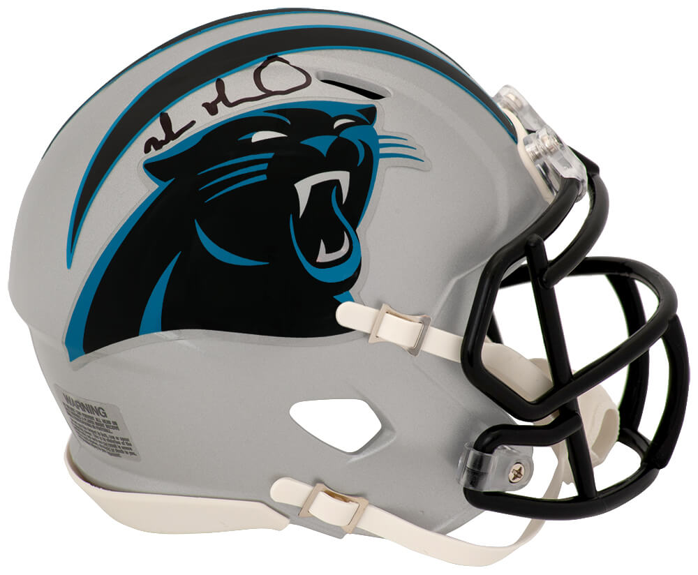 Muhsin Muhammad Signed Carolina Panthers Riddell Speed Mini Helmet