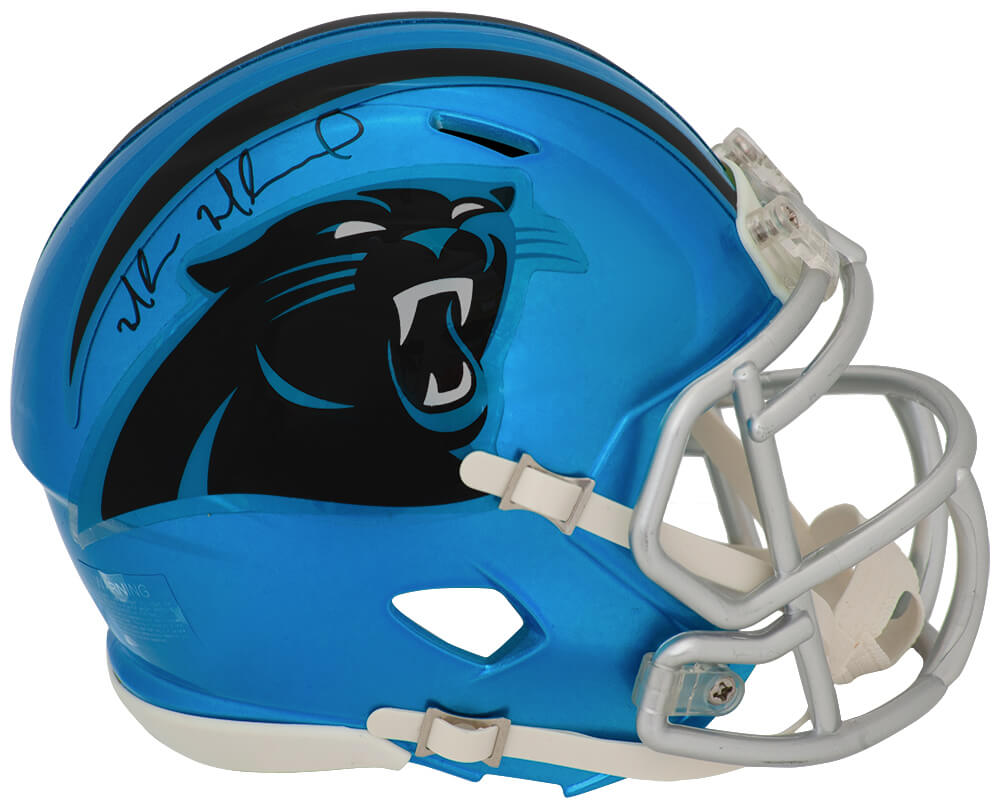 Muhsin Muhammad Signed Carolina Panthers FLASH Riddell Speed Mini Helmet