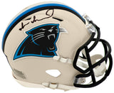 Muhsin Muhammad Signed Carolina Panthers RETRO Riddell Speed Mini Helmet