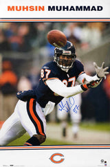 Muhsin Muhammad Signed Chicago Bears 22x34 Full Size Poster