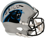 Muhsin Muhammad Signed Carolina Panthers Riddell Full Size Speed Replica Helmet w/2x Pro Bowl