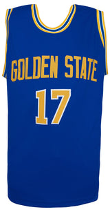 Chris Mullin Signed Blue Custom Basketball Jersey